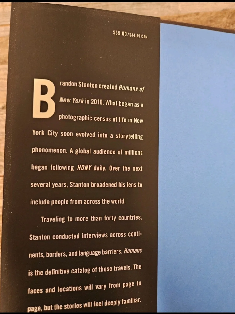 Humans by Brandon Stanton Hardcover Photo Book